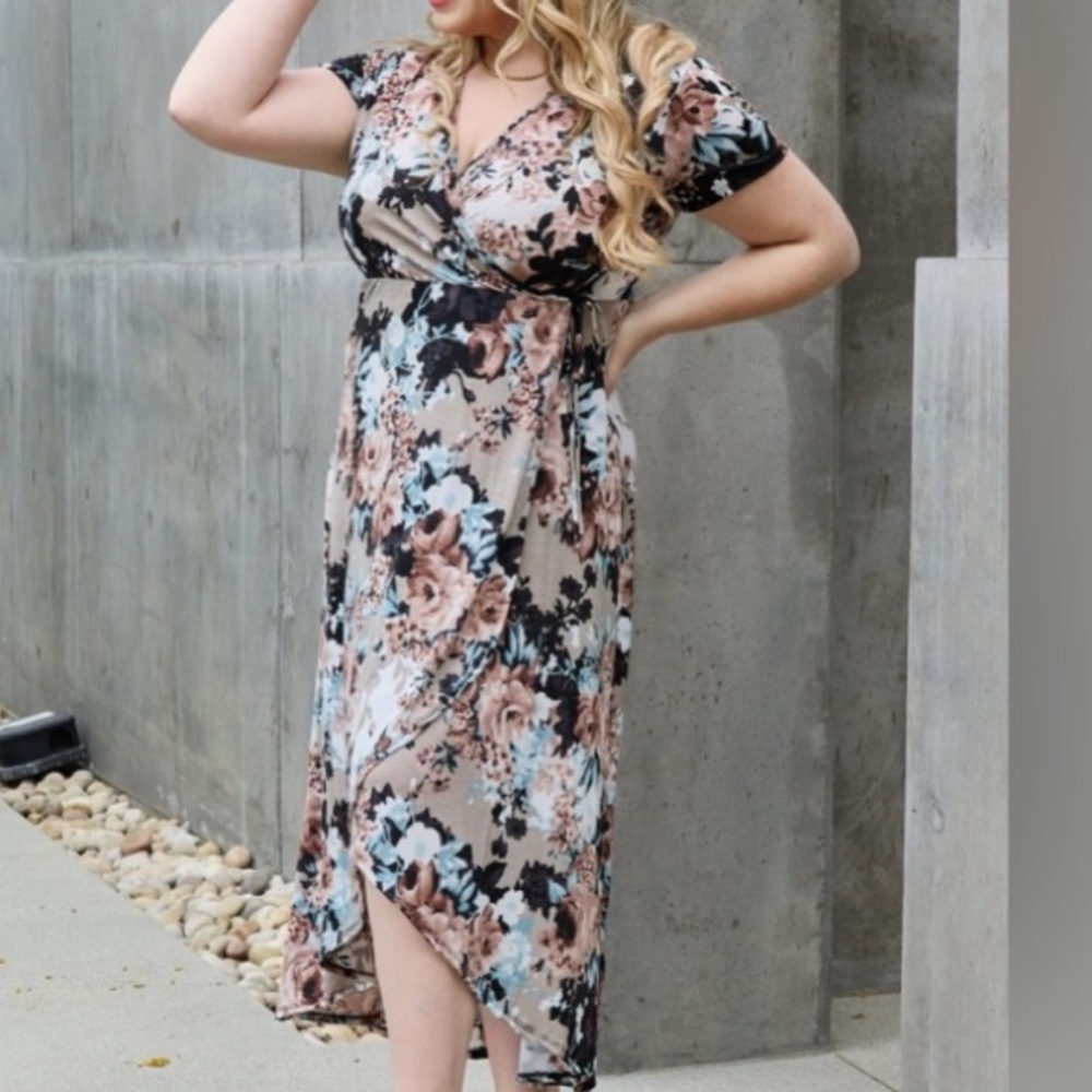 Heimish Give Me Roses Floral Maxi Wrap Dress - Picture 6 of 8